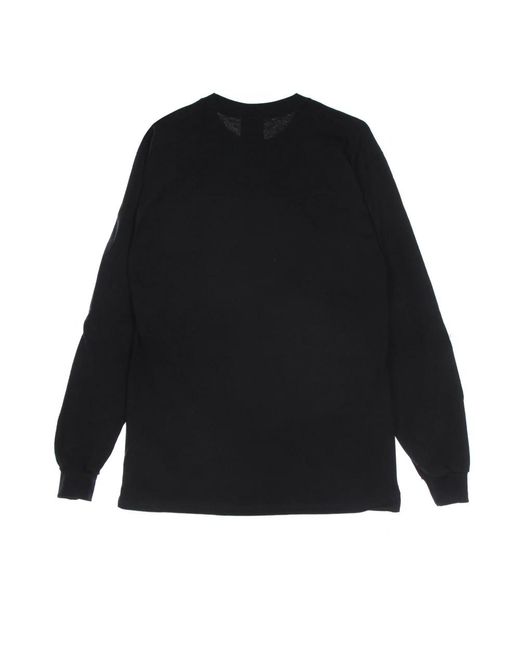 Thrasher Tops ,Zwart ,Katoen Zwarte Longsleeve Ronde Hals T-Shirt in het Black voor heren