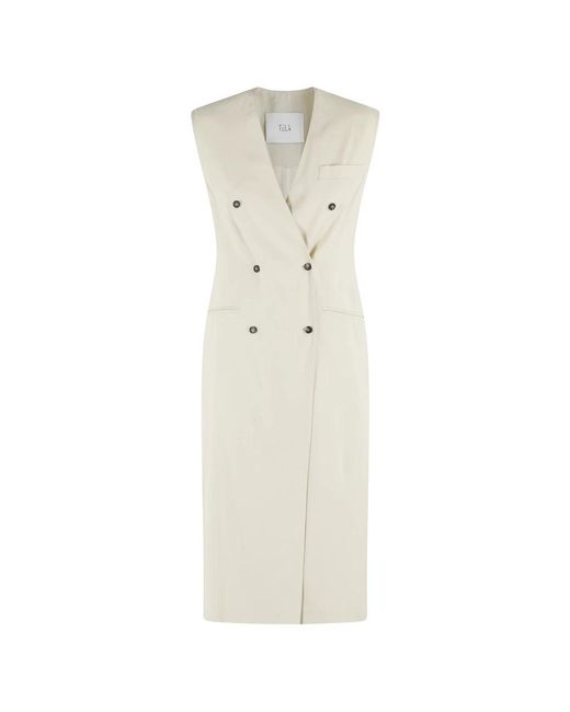 Tela Natural Midi Dresses