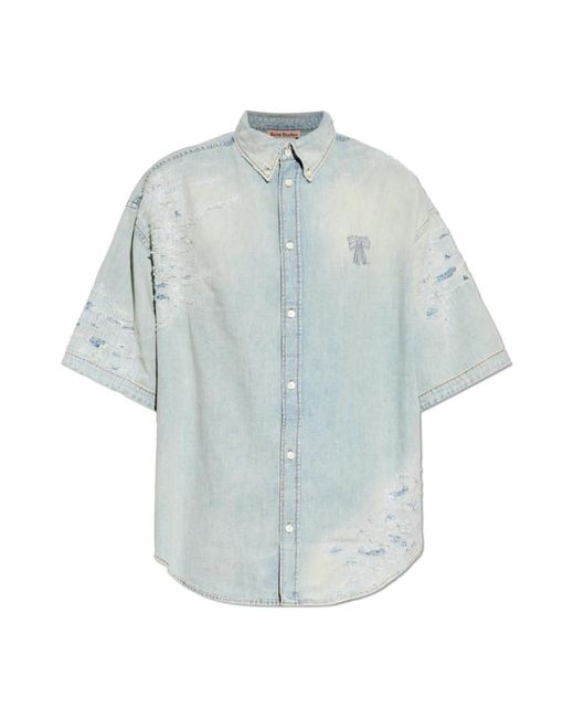 Acne Blue Denim Shirts for men