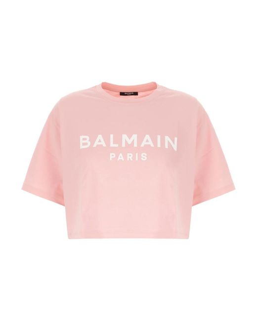 Balmain T-Shirts in het Pink