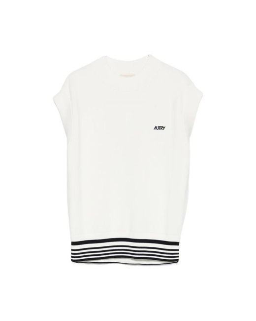 Sleeveless Tops Autry de color White