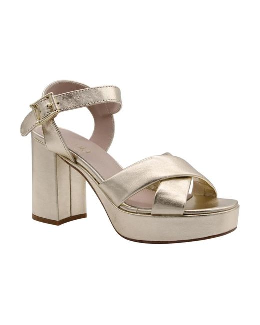 E mia Yellow High Heel Sandals