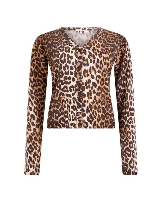 Cardigans Ganni de color Brown