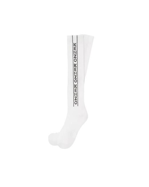KENZO Hoge Sokken in het White