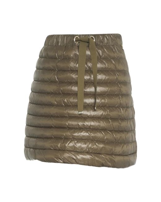 Herno Green Short Skirts