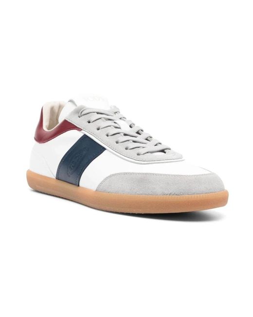 Tod's Blue Tabs Sneakers In Suede for men