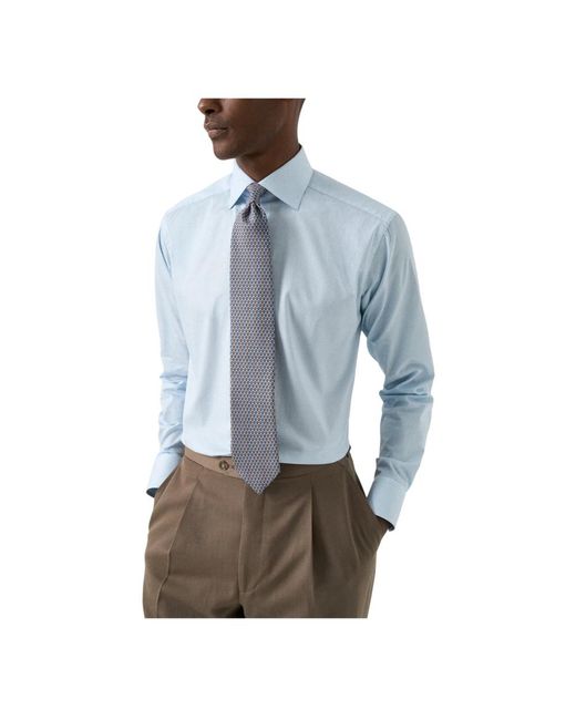 Eton of Sweden Blue Formal Shirts for men