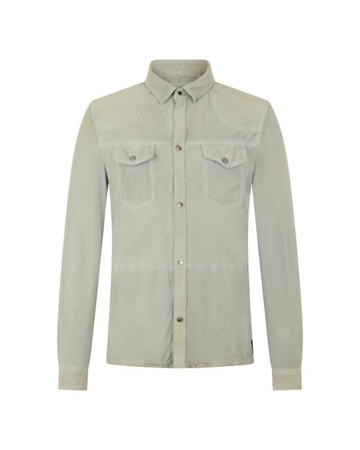 Moorer Green Casual Shirts for men