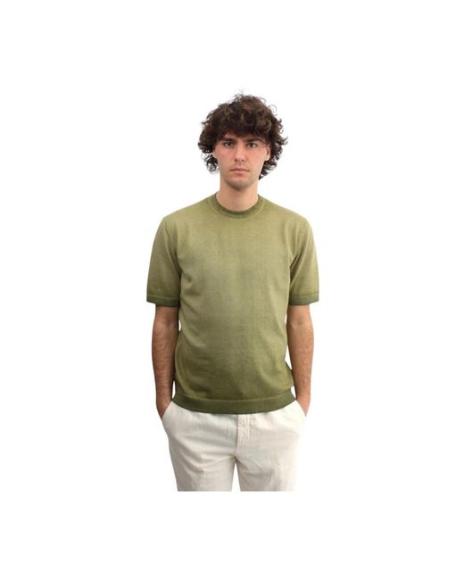 Altea Kurzarm grünes rundhals t-shirt in Green für Herren