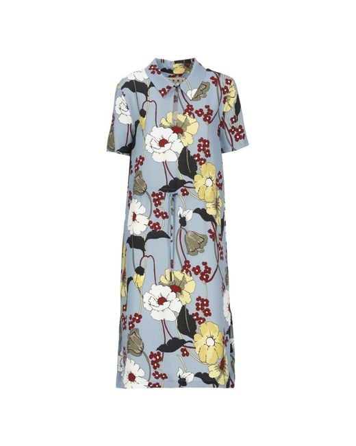 Marni Blue Midi Dresses