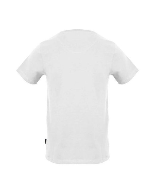 Aquascutum Union jack logo baumwoll t-shirt in White für Herren