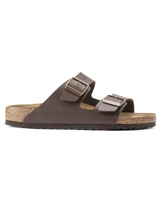 Birkenstock Brown Sliders for men