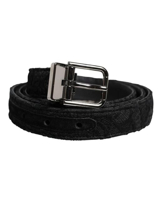 Belts Dolce & Gabbana de hombre de color Black