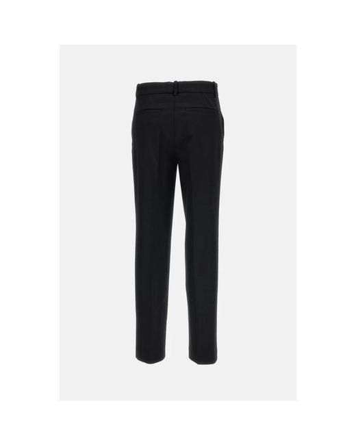 P.A.R.O.S.H. Black Straight Trousers