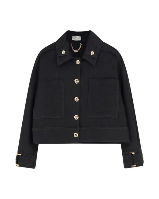 Elisabetta Franchi Black Light Jackets