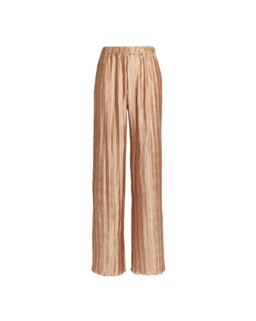 Wide Trousers di WEILI ZHENG in Natural