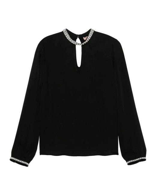 Twinset Black Bluse und hemden aus viskose