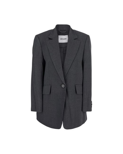 Low Classic Oversized Classic Blazer in het Gray