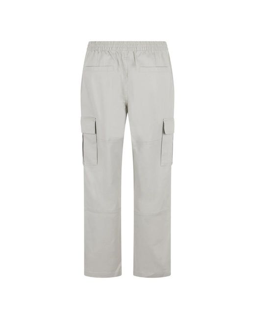 Represent Gray Straight Trousers for men