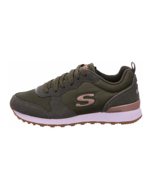 Skechers Sneakers Veterschoenen Platte Schoenen in het Brown