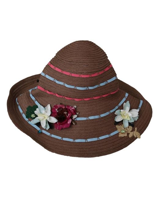 Dolce & Gabbana Brown Floppy Strohhut