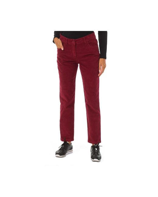 Napapijri Red Slim-Fit Trousers for men