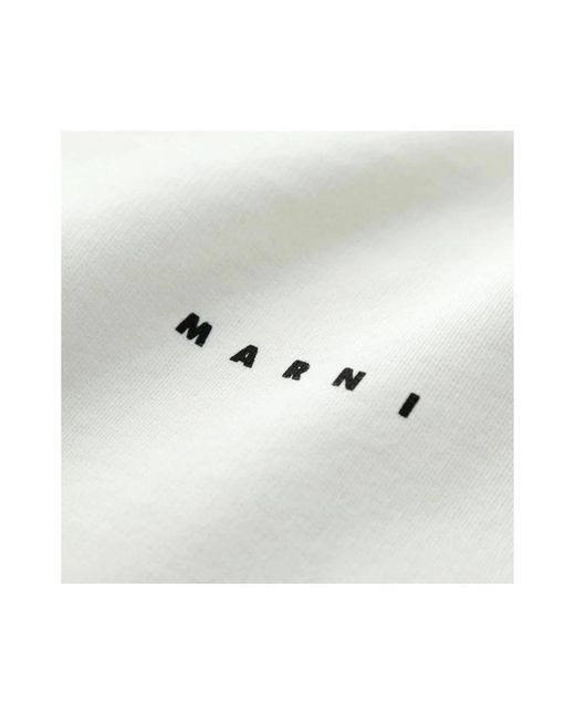 Marni White Long Sleeve T-Shirts