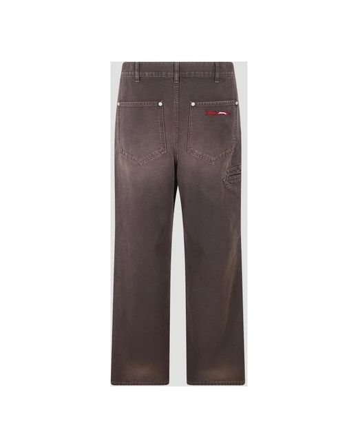 Marni Logo-Patch Pocket Jeans in het Gray voor heren