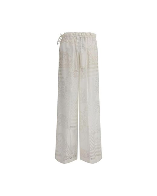 Fendi Gray Patchwork Devo Pants