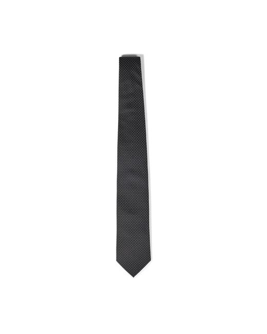 Franzese Collection Accessoires ,Zwart ,Zwarte Zijden Jacquard Stropdas in het Black voor heren
