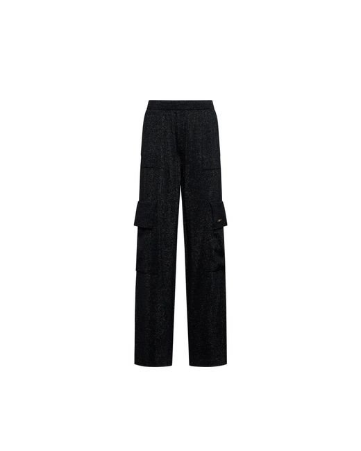Silvian Heach Black Straight Trousers
