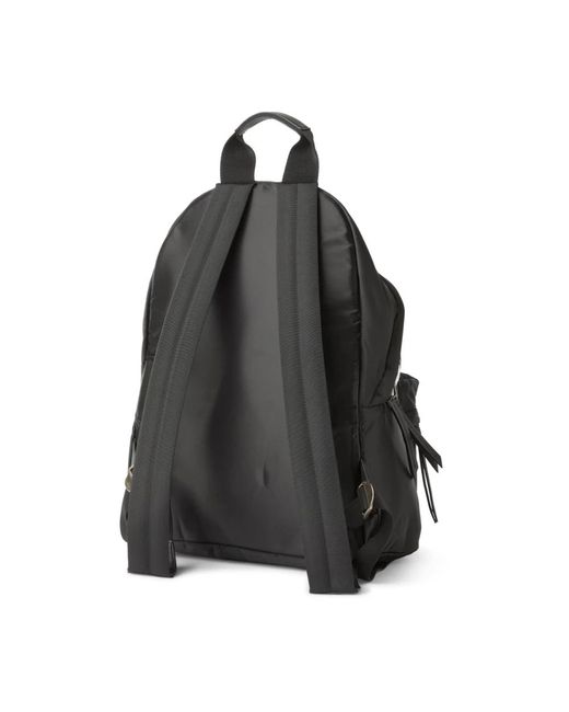 Palm Angels Black Curved Logo Mini Backpack 39X28X23 Cm for men
