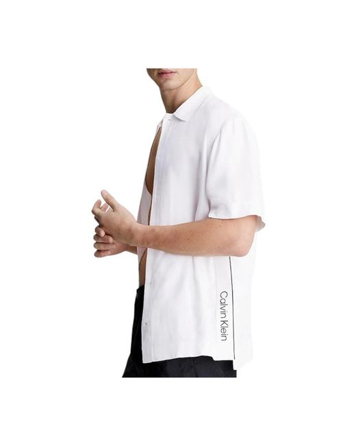 Calvin Klein White Short Sleeve Shirts for men