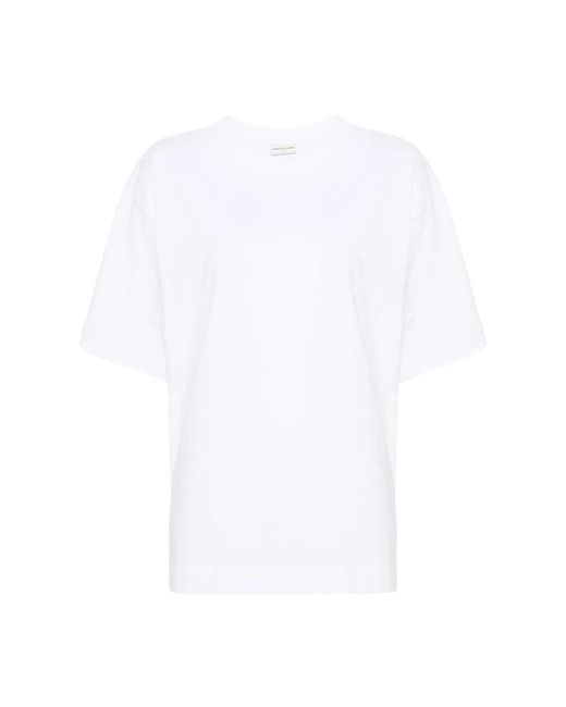 Dries Van Noten White T-Shirts