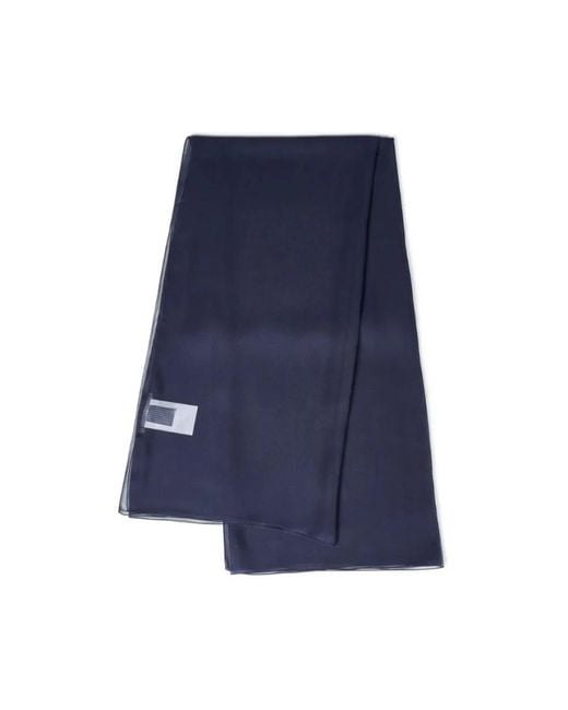 Alberta Ferretti Blue Silky Scarves