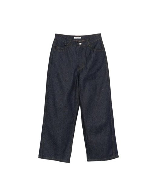 YMC Blue Wide Jeans for men