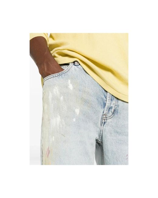 Cole Buxton Blue Straight Jeans for men