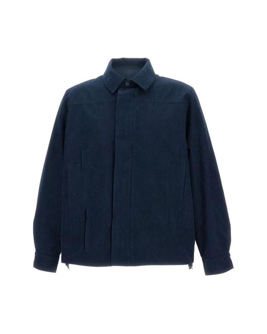 K-Way Jassen ,Blauw ,Wol Shary Corduroy Overshirt in het Blue voor heren