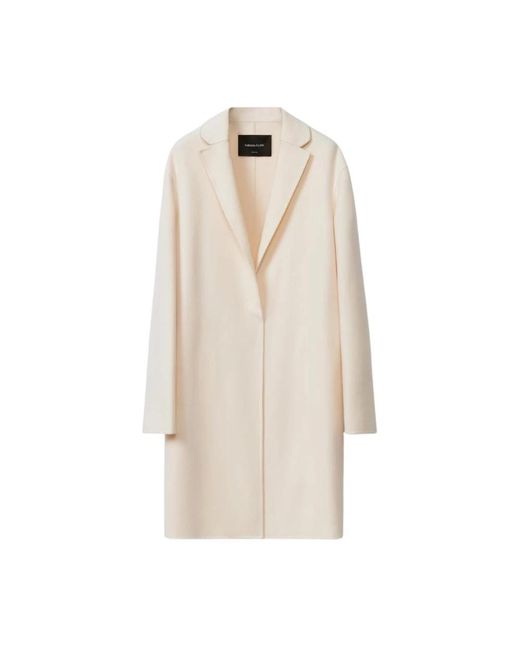 Single-Breasted Coats di Fabiana Filippi in Natural