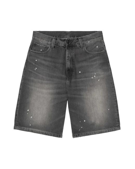Carhartt Gray Denim Shorts for men