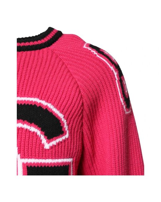Dolce & Gabbana Pink Round-Neck Knitwear for men