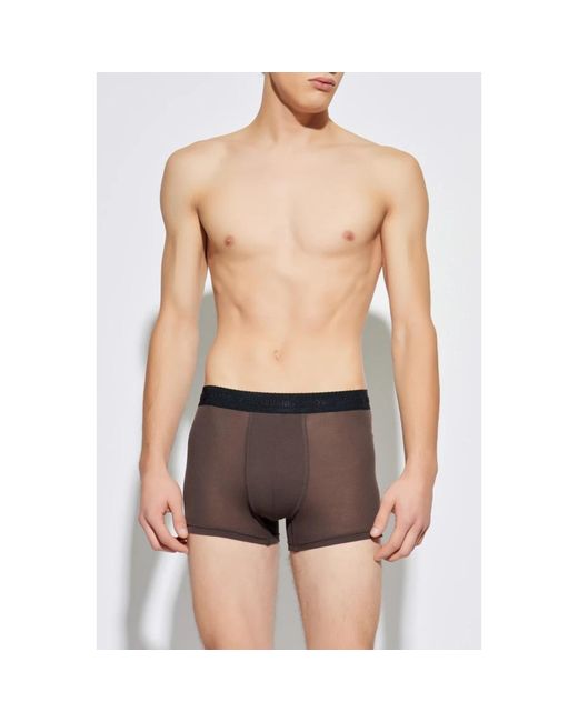 DSquared² Ondergoed ,Bruin ,Tweed Logo Boxers in het Brown voor heren