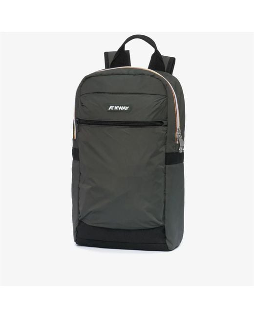 K-Way Black Backpacks for men