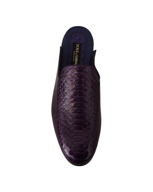 Mules di Dolce & Gabbana in Blue da Uomo