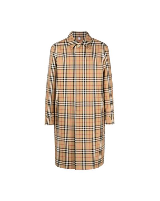 Burberry Natural Single-Breasted Coats for men