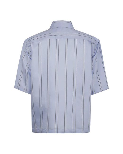 Short Sleeve Shirts Thelatest de color Blue