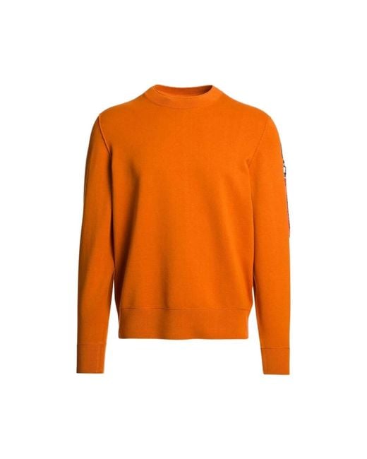 Parajumpers Orange Round-Neck Knitwear for men