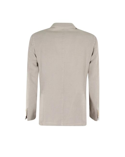 L.b.m. 1911 Gray Brown Cotton Casual Blazer for men