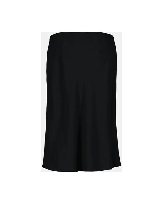 Falda midi en color liso AMI de color Black