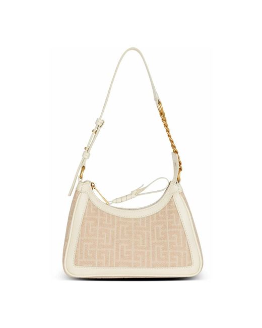 Shoulder Bags di Balmain in Natural
